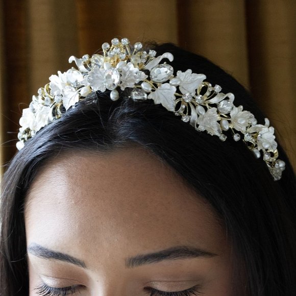 Bridal Headband Crystal, Wedding Headband, Wedding Tiara, Wedding Headpiece - Picture 1 of 10